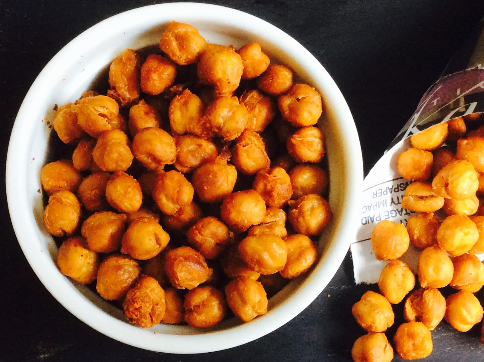 Spicy Roasted Chickpeas (Garbanzo Beans)/Masala Senagalu Tea time