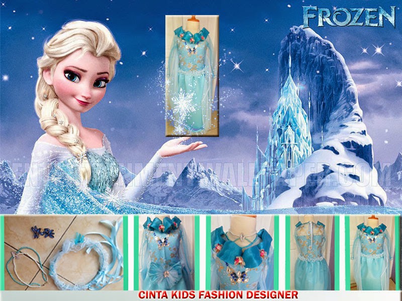 Kostum Frozen Prince Elsa untuk Anak