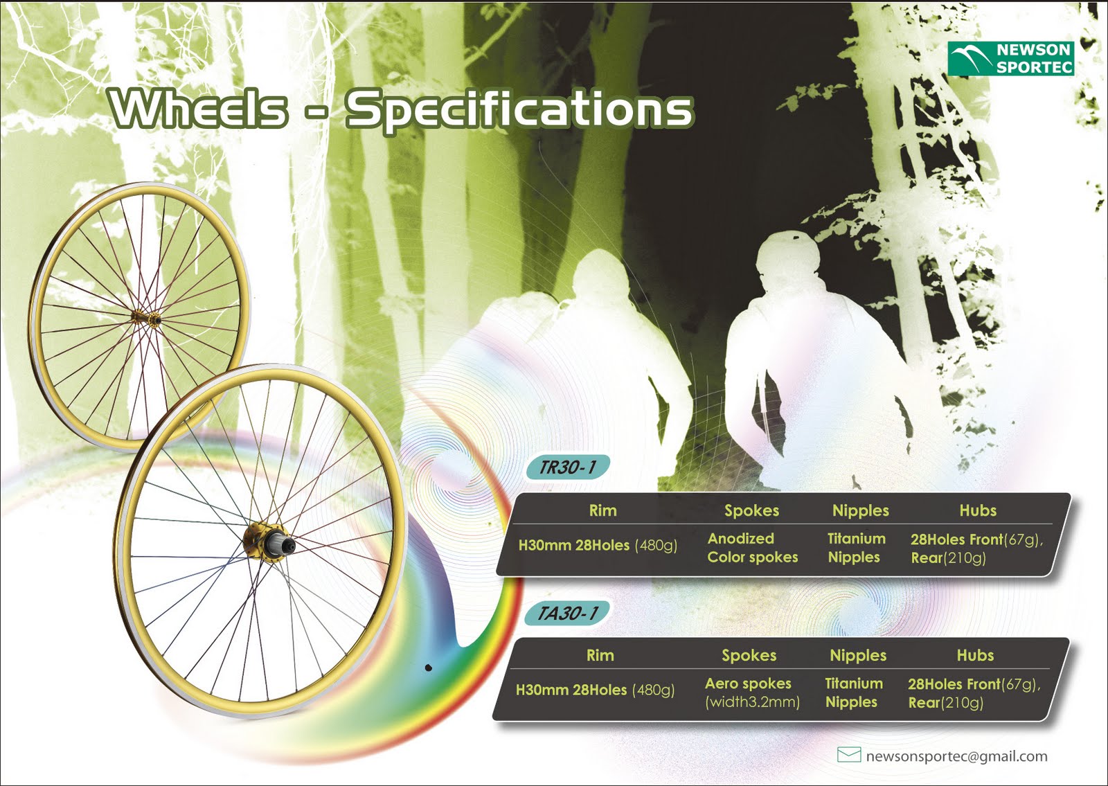 NEWSONSPORTEC BIKE SPOKES AND NIPPLES NEWSONSPORTEC WHEELSETS DM
