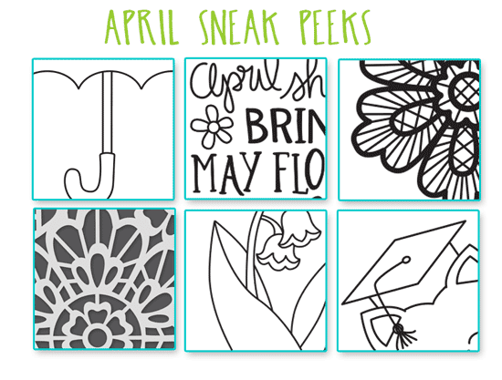SNEAK PEEKS of our April Products | Newton's Nook Designs #newtonsnook