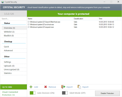 Crystal Security Screenshot