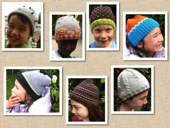 elementary hats - a Friend to knit with