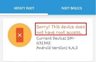 Cek statur root android belum di root