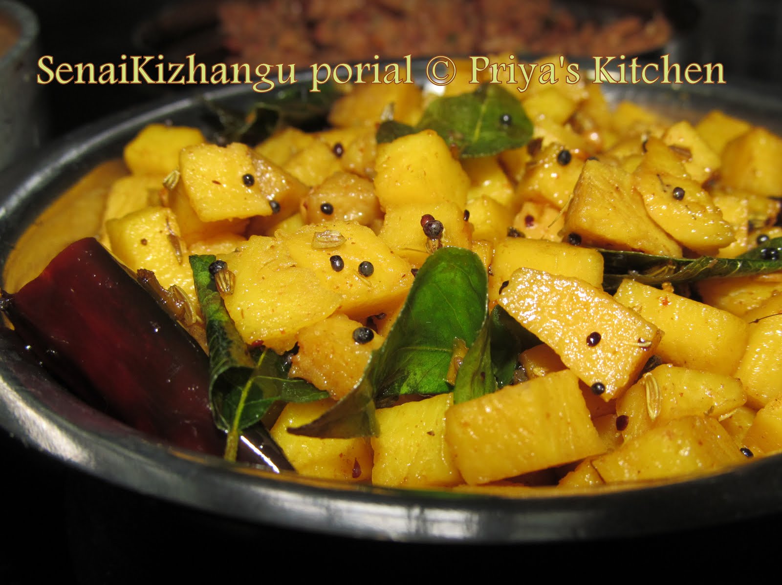 Classic Cooking Senaikizhangu porial Elephant Foot Yam fry