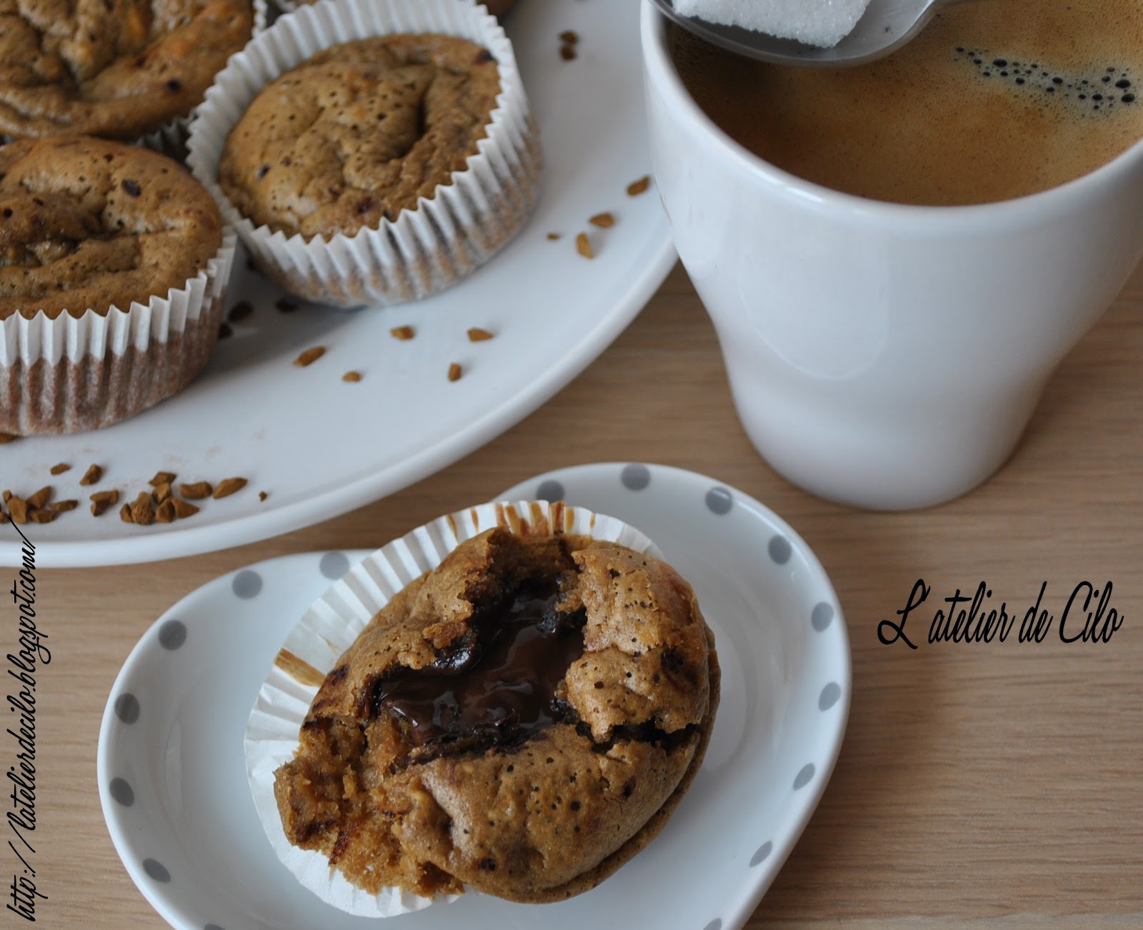 L'atelier de Cilo Minis muffins au café / chocolat coulant