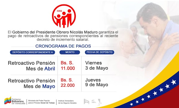 ¡Amigo Pensionado! Te informamos el pago del retroactivo de tu pensión de mayo ¡Amigo Pensionado! Te informamos el pago del retroactivo de tu pensión de mayo