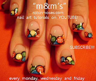 M&M nails, retro skulls pink and black rose nail art, summer camp out nails, designs up for wednesday