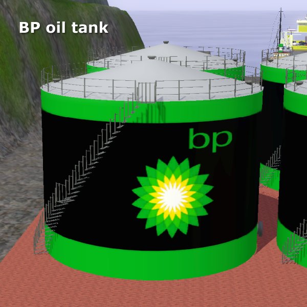 Simming in Magnificent Style: BP oil tank