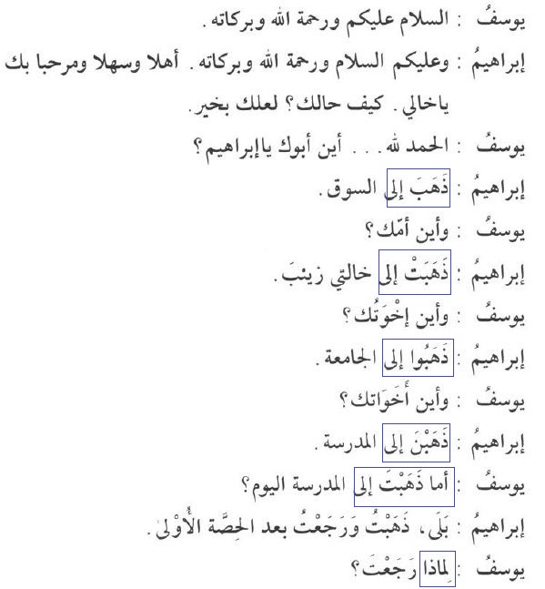 Pelajaran 4 fiil madhi dan dhammir