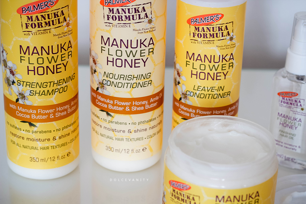 Palmer's Manuka Flower Honey Haircare. Dolce Vanity