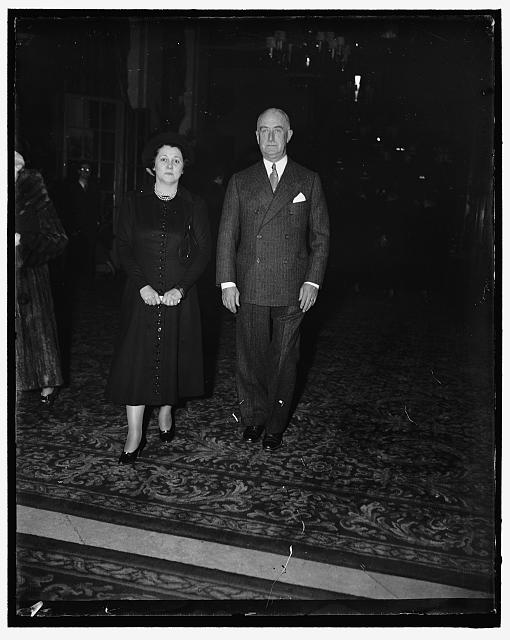 2/1/37: Colonel and Mrs. Starling attend musical. Washington D.C. Colonel and Mrs. Edward Starling