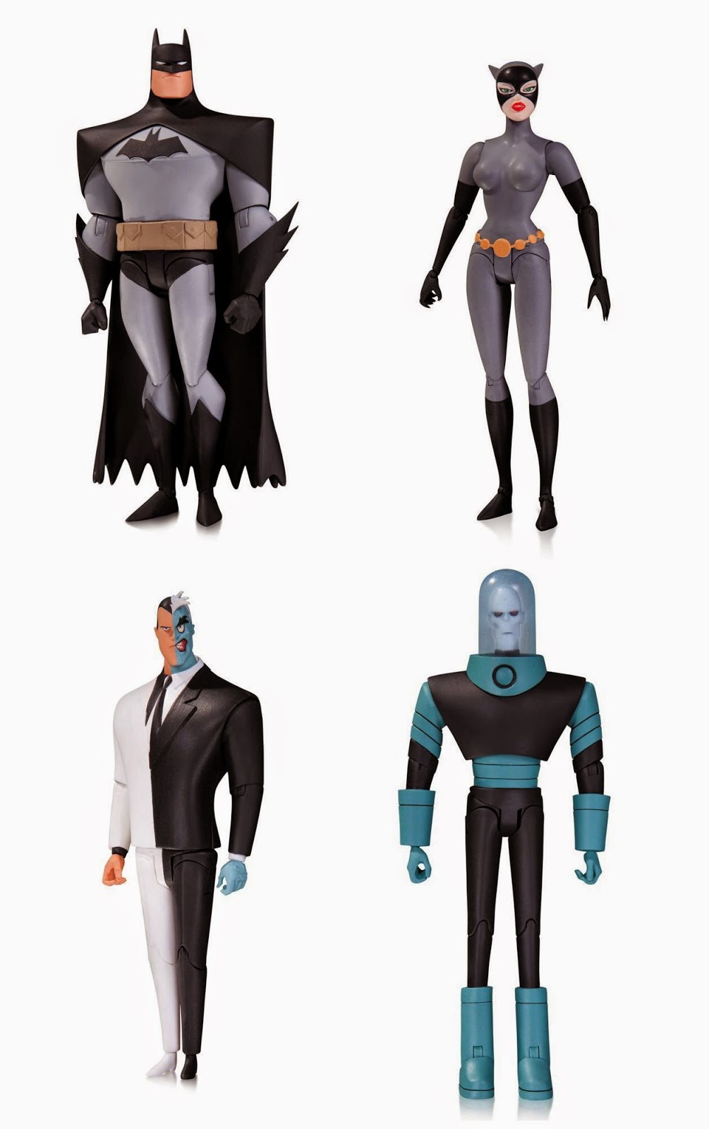 Batman The Animated Series Wave 1 6” Action Figure by DC Collectibles - Batman, Catwoman, Two-Face & Mr. Freeze