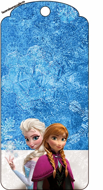 Frozen Nevando: Imprimibles Gratis para Fiestas. Para marcapáginas.