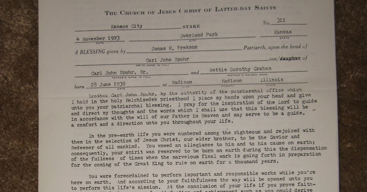 Temple Terrace Relief Society Studying Your Patriarchal Blessing
