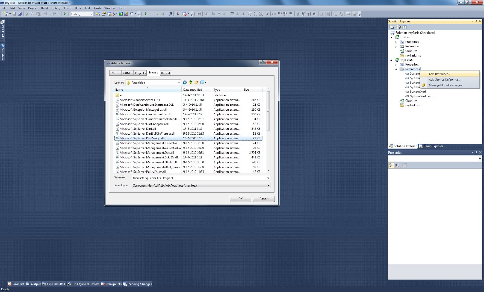 Microsoft SQL Server Integration Services: Create your own custom task