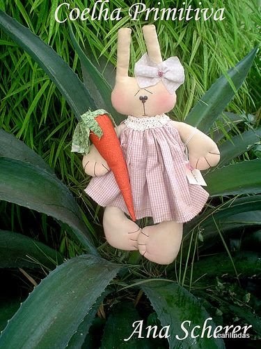 Coelha com moldes grátis 