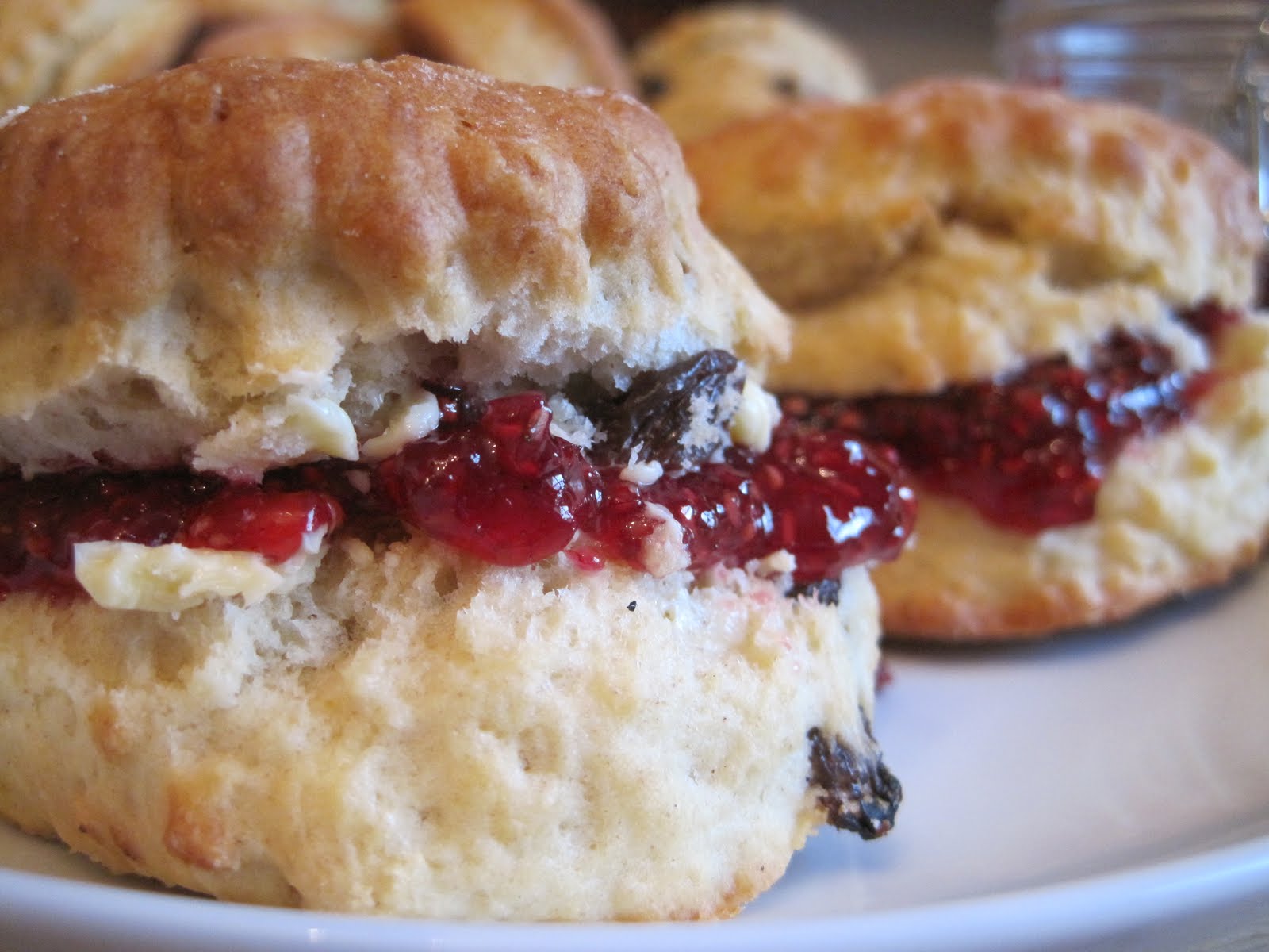 War and a Fancy Piece Scones & Wild Raspberry Jam