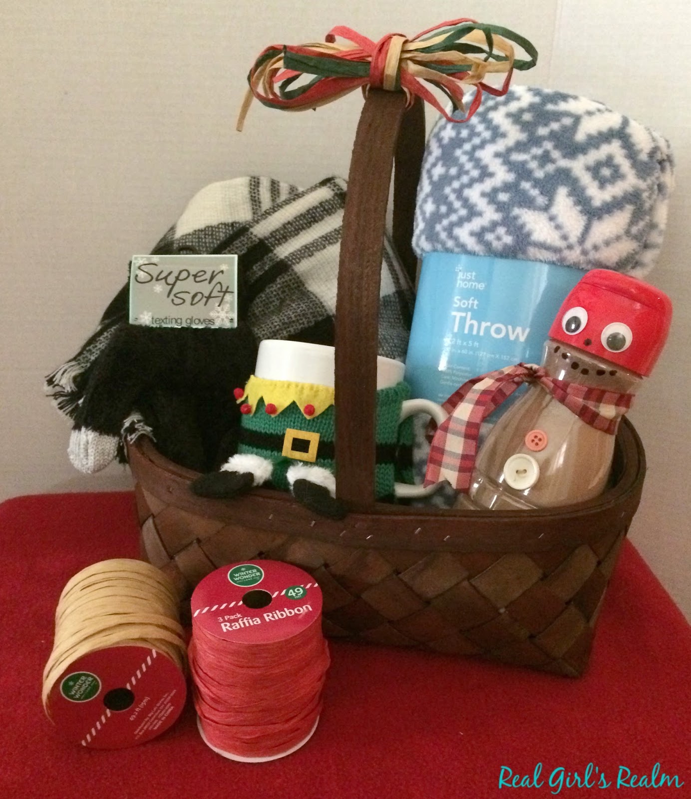 Real Girl's Realm Cozy Themed Holiday Gift Basket