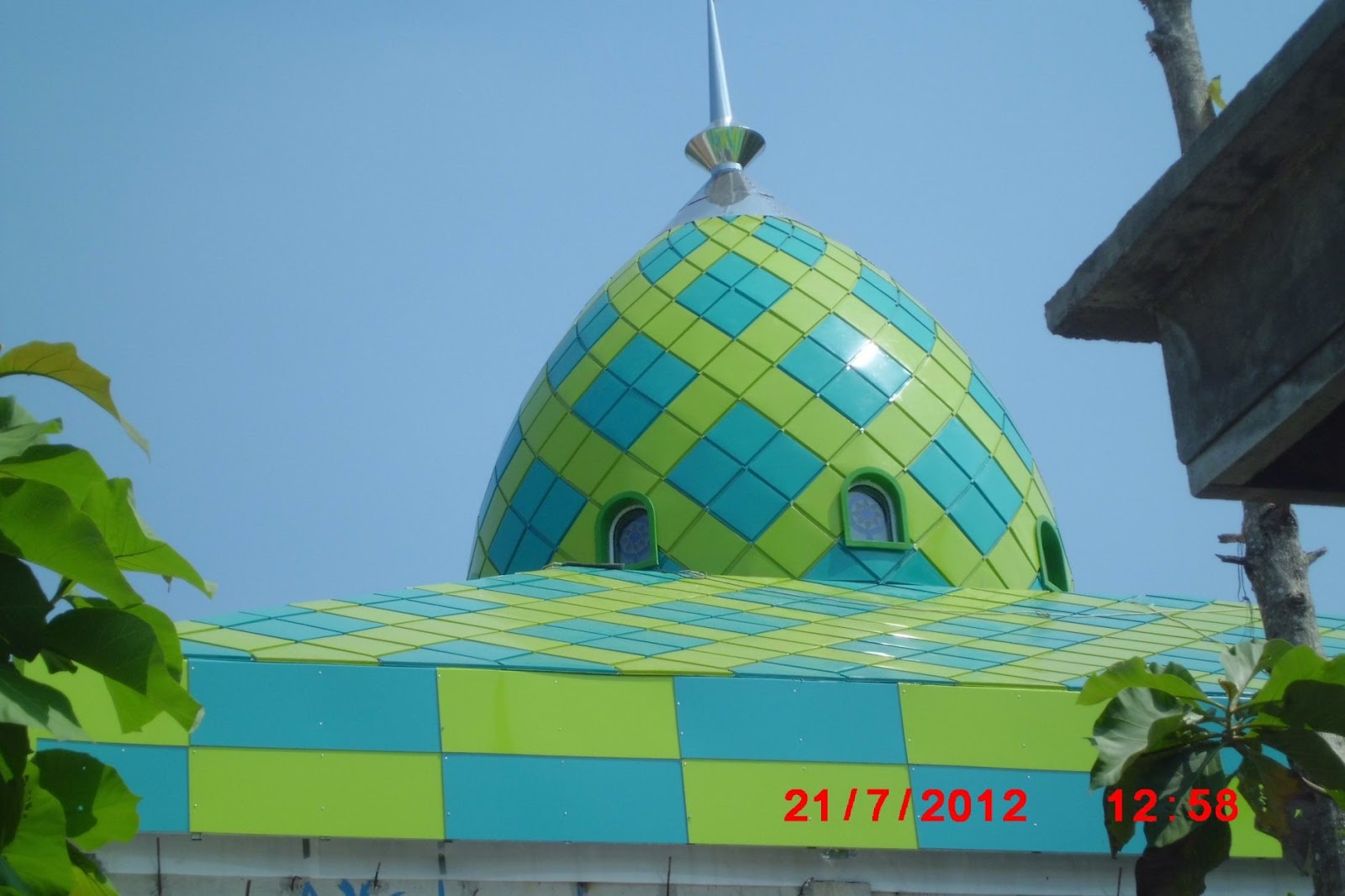 Atap Kubah Masjid Al-Fitroh Gresik Jawa Timur ~ kontraktor 
