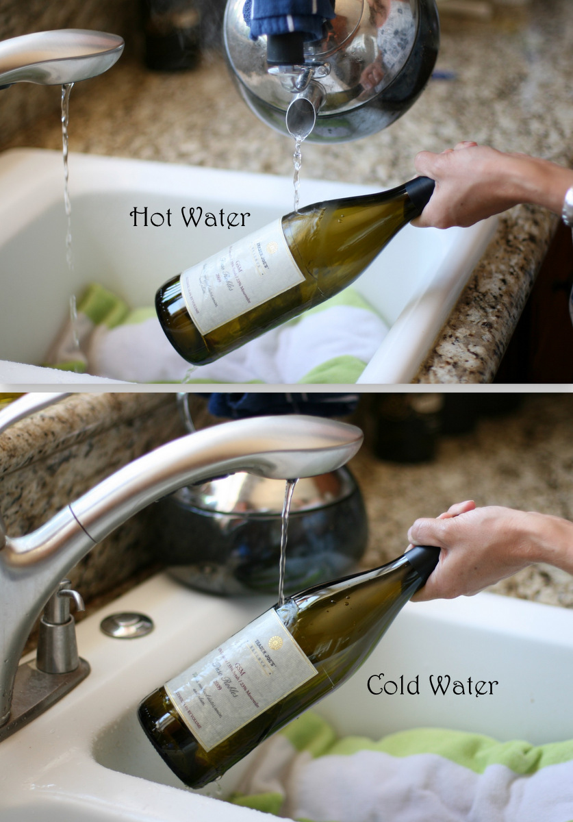 Invite and Delight DIY Wine Bottle Candles