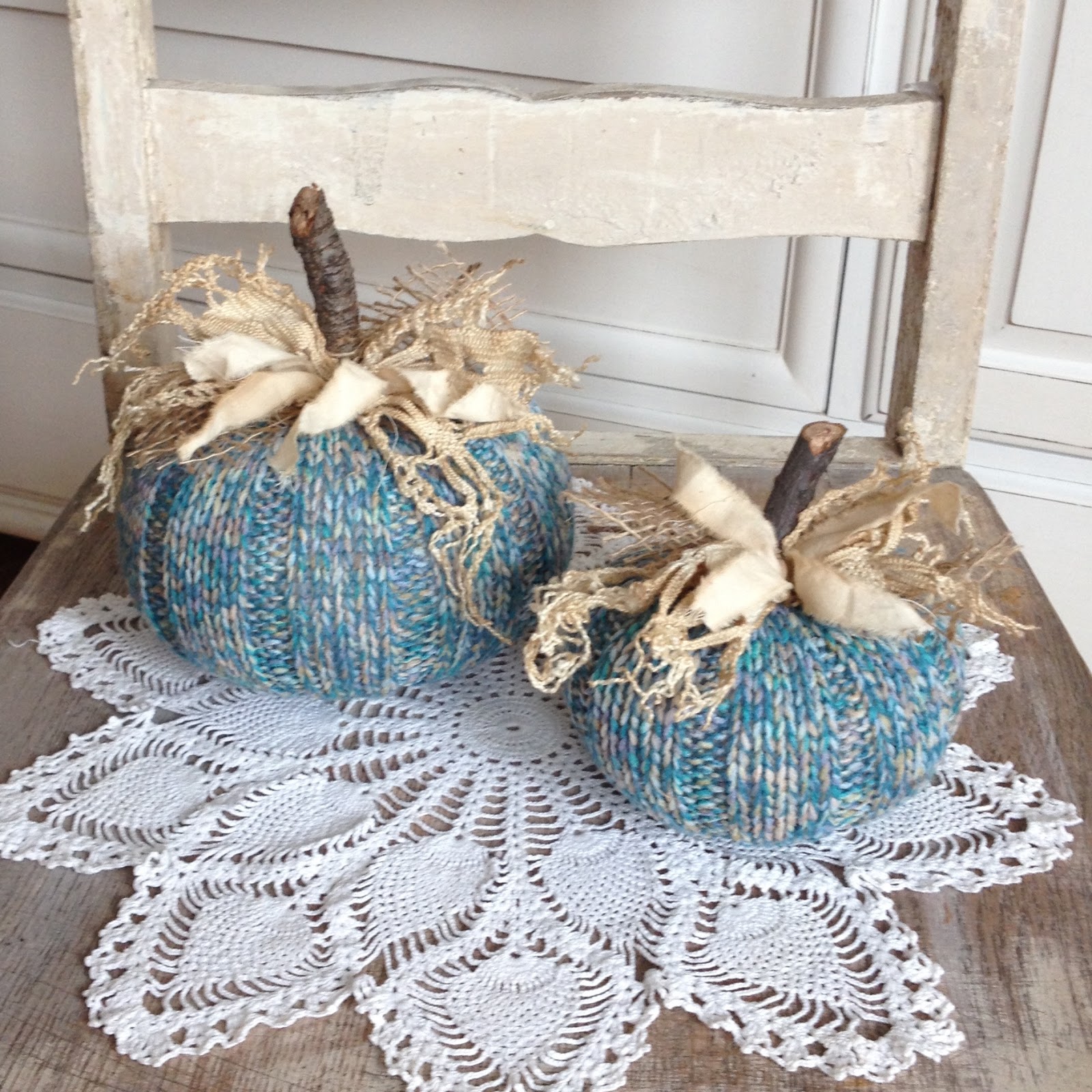 Tattered Treasures: More Sweater Pumpkins
