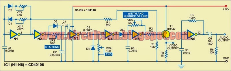 TV Pattern Generator Circuit Diagram | Super Circuit Diagram