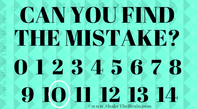 Answer of Find the Mistake Picture Puzzle