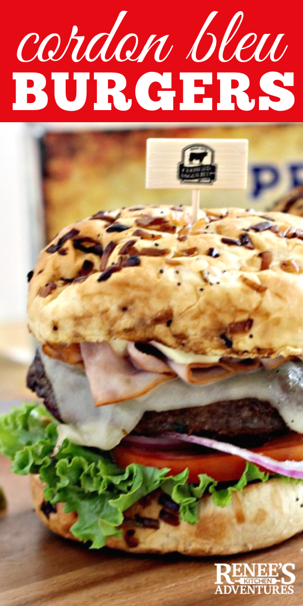 Cordon Bleu Burger pin for pinterest 