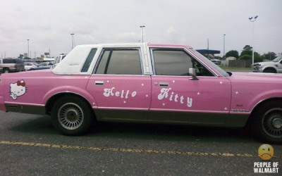 Hello Kitty gangsta car