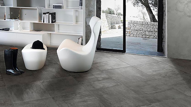 Comfort room tiles design ideas of Concrete series