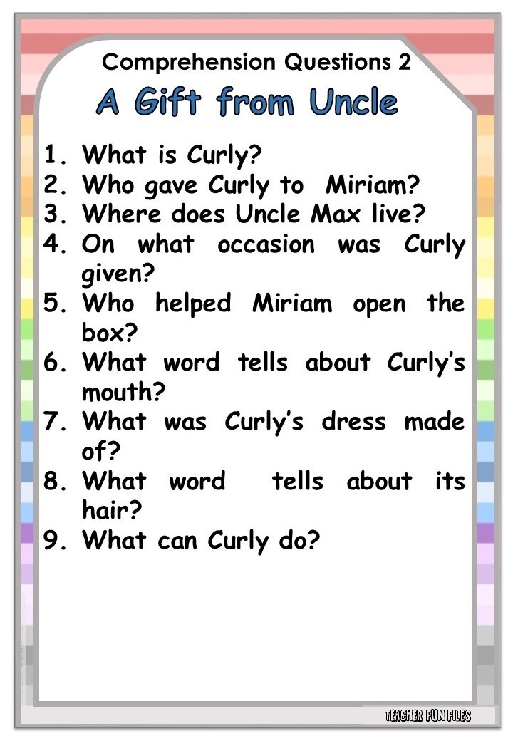 Comprehension вопрос. Reading comprehension starters. Comprehensive questions. Comprehension questions. Comprehension questions.