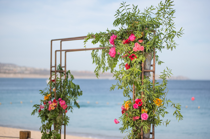 Colorful Oceanfront Cabo Wedding