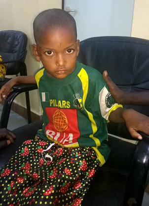 Photo: Unidentified boy at Maitama Hospital, Abuja...