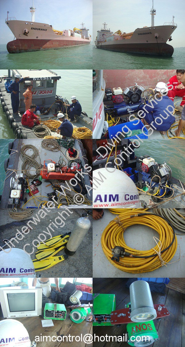 IN WATER SHIP HULL CLEANING AND PROPELLERS POLISHING IN WATER HULL