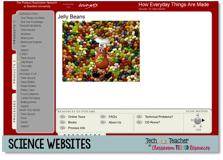 13 Fabulous Science sites Classroom Tested Resources