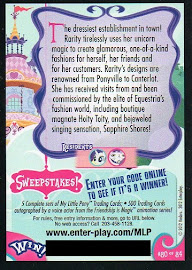 My Little Pony Carousel Boutique Series 1 Trading Card