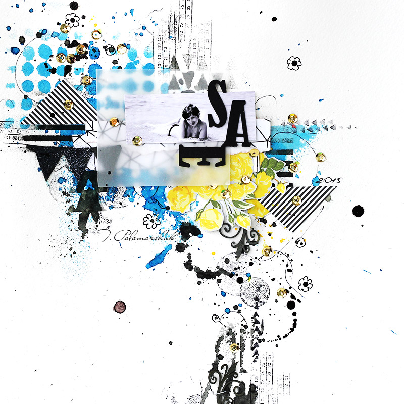 Кава та натхнення...: Формула № 13 "Синий + флажки = море" в Модном хобби