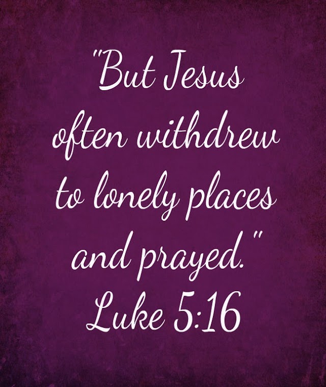 Luke 5 - 16 bible verse mobile