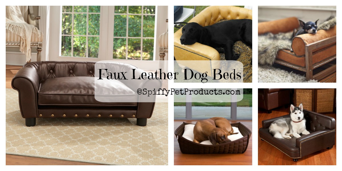 Faux Leather Dog Bed Ideas Spiffy Pet Products