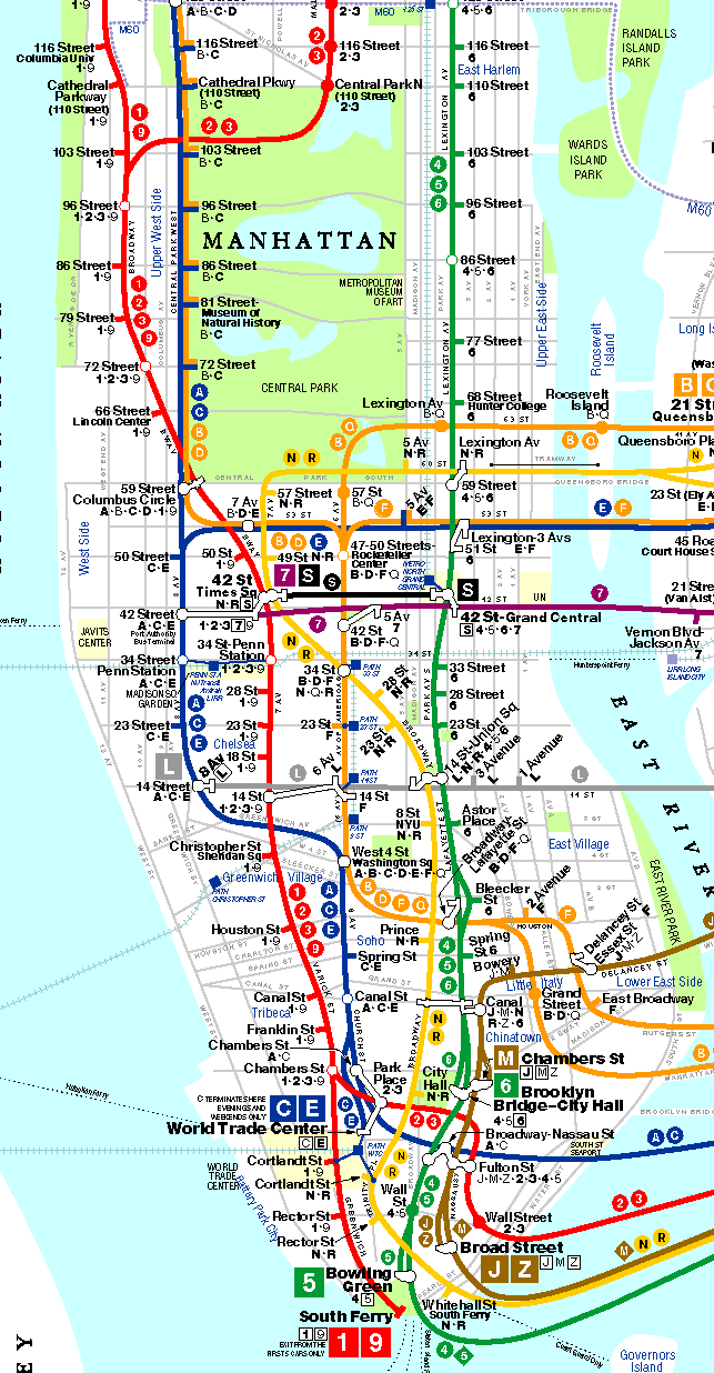 Printable Map Of Nyc