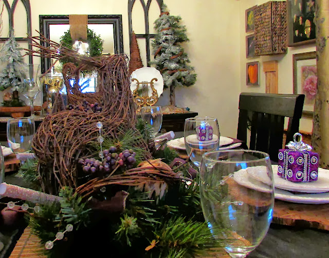 Christmas Holiday Rustic Dining Room