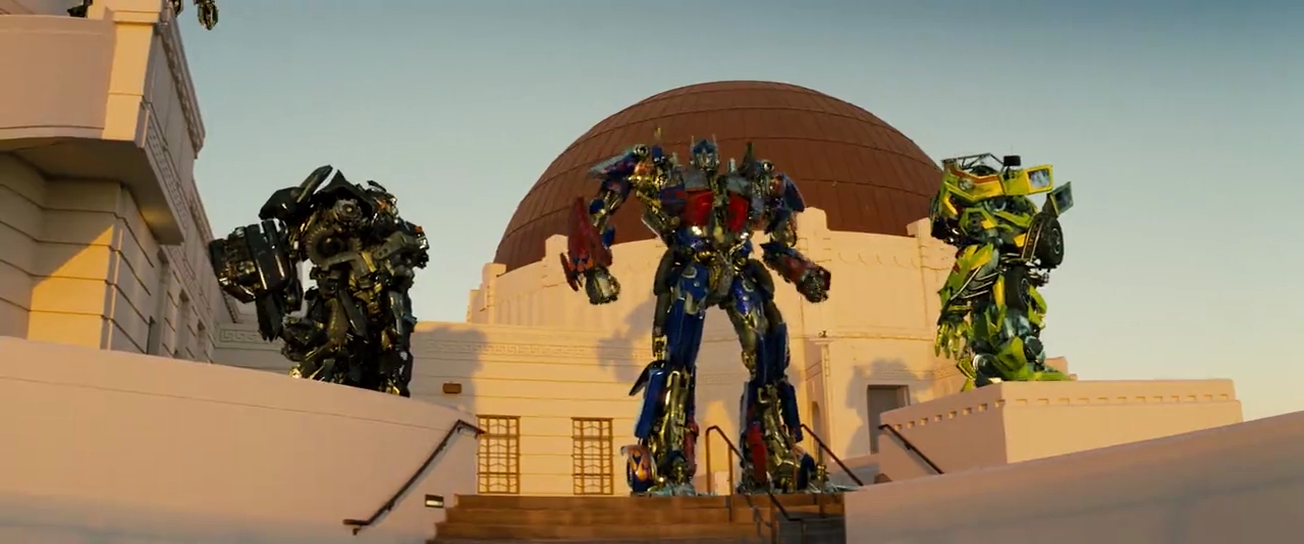 「movie Transformers in Griffith Observatory」的圖片搜尋結果