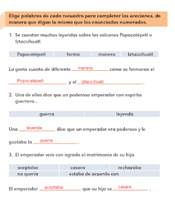 Respuestas Apoyo Primaria Español 2do grado Bloque 2 lección 8 Lo que se comunica con palabras