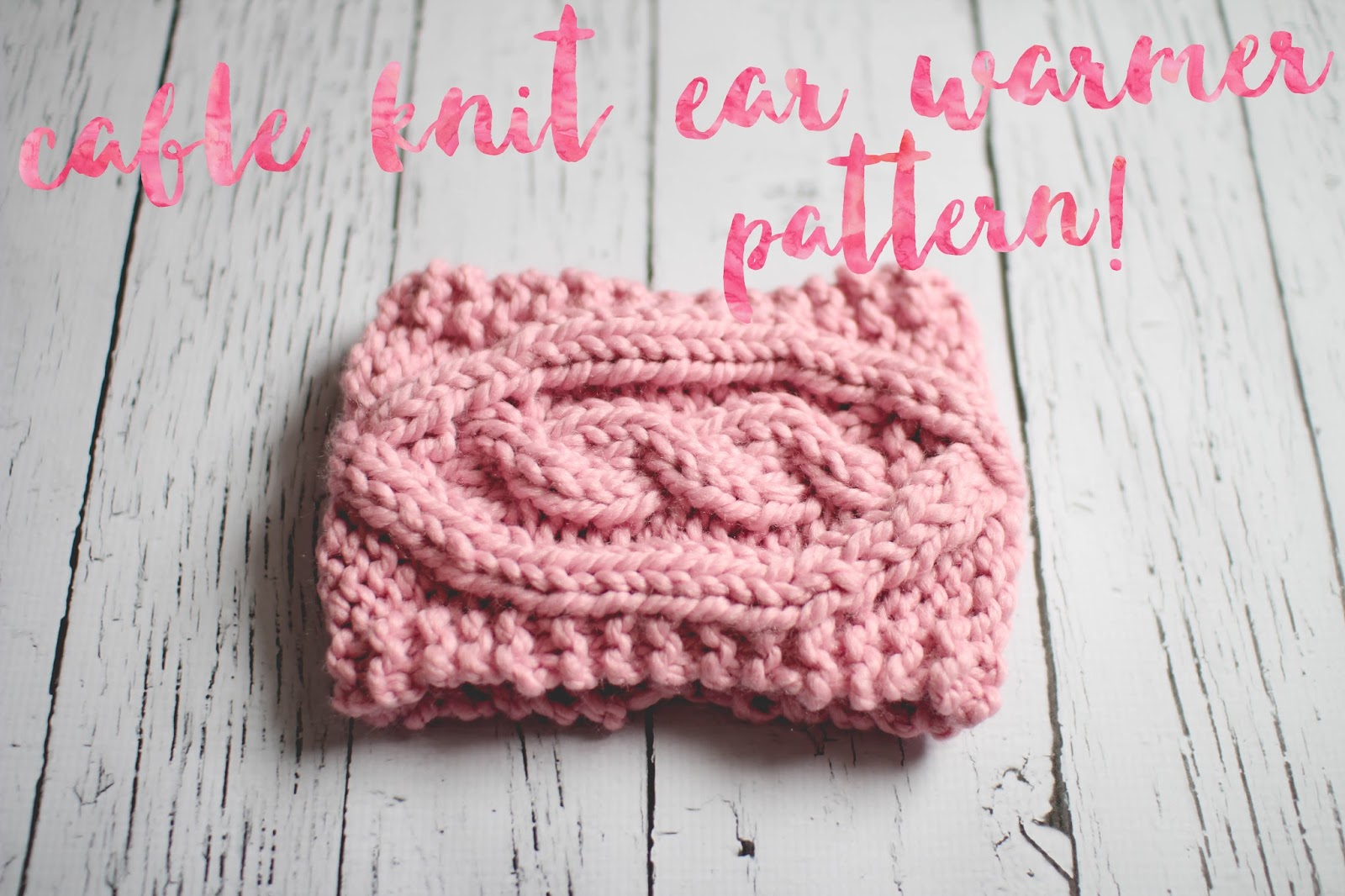 CABLE KNIT EAR WARMER // FREE PATTERN / Sara Neff
