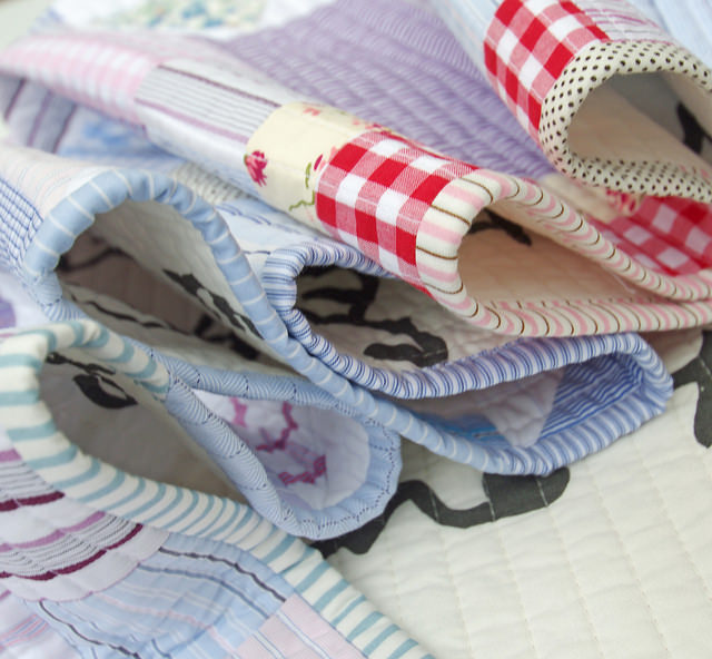 Worn and Washed Quilt - reclaimed shirt fabrics | Red Pepper Quilts