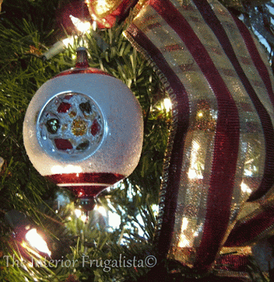 Vintage tree ornament enhanced with sparkles by Google+