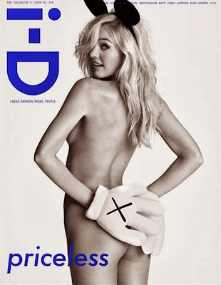Candice Swanepoel topless for i-D Magazine winter 2013 photoshoot by Matt Jones