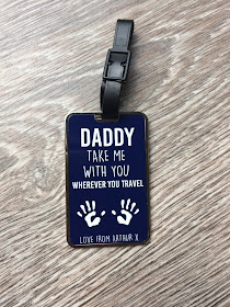 Father's Day 2017 gift guide personalised luggage tag 