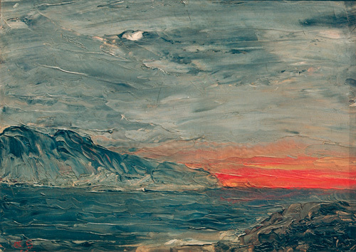 By the sea | Paintings by August Strindberg  (1873-1903)