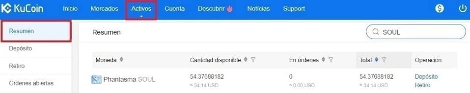 Dónde Comprar Criptomoneda Phantasma (SOUL) Comprar Phantasma (SOUL) en Kucoin y Coinbase y Guardar en Monedero Wallet máxima seguridad
